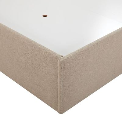 Hendrix 180x200 King Bed with Hydraulic storage - Taupe - With 2-Year Warranty