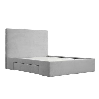 Wesley 150x200 Queen Bed with 4 Drawers - Dark Grey - With 2-Year Warranty