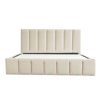 Vista 150x200 Queen Bed with 4 Drawers - Light Beige - With 2-Year Warranty