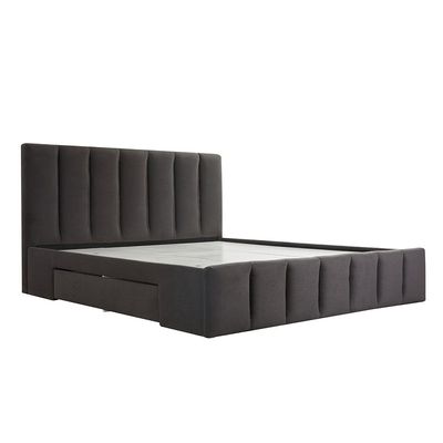 Vista 180x200 King Bed with 4 Drawers - Black - With 2-Year Warranty