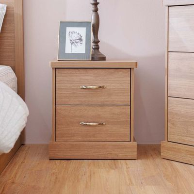 Zirco King Bedroom Set - Brown Oak - With 2-Year Warranty