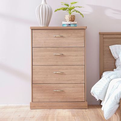 Zirco King Bedroom Set - Brown Oak - With 2-Year Warranty