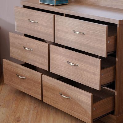 Zirco King Bedroom Set - Brown Oak - With 2-Year Warranty