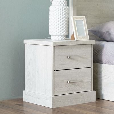 Zirco King Bedroom Set - White Oak - With 2-Year Warranty