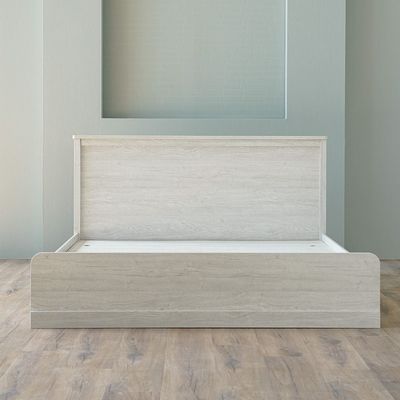 Zirco 180x200 King Bed with Storage - White Oak - With 2-Year Warranty