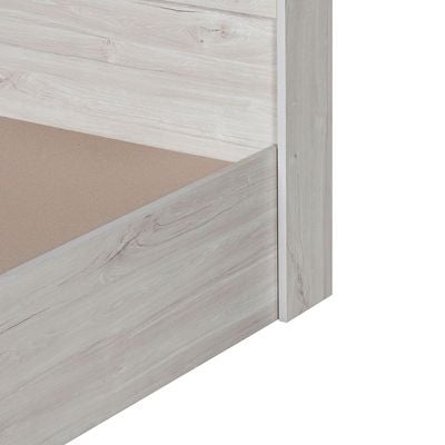 Tisley King Bedroom Set - Light Oak/White Faux Marble - With 2-Year warranty