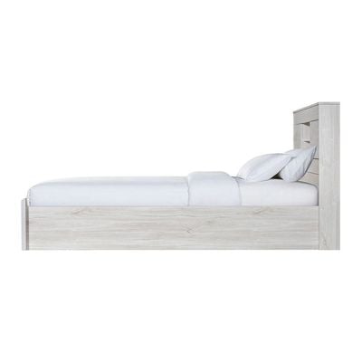 Tisley King Bedroom Set - Light Oak/White Faux Marble - With 2-Year warranty