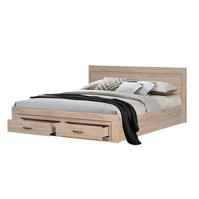 Bolivar King Bedroom Set - Vintage Oak - With 2-Year Warranty