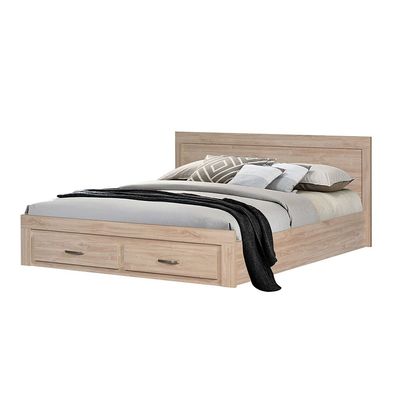 Bolivar King Bedroom Set - Vintage Oak - With 2-Year Warranty