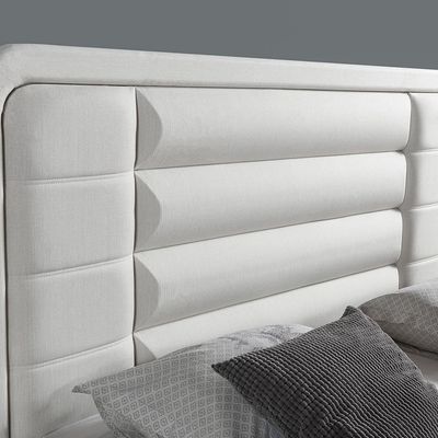 Erza 180x200 King Bed with Hydraulic Storage - White - With 2-Year Warranty