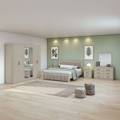 Chloe 180x200 King Bed - Taupe - With 2-Year Warranty 