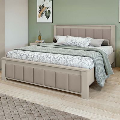 Chloe 180x200 King Bed - Taupe - With 2-Year Warranty 