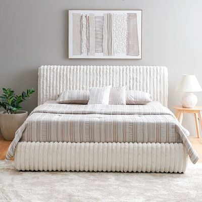 Fritz 180X200 King Bed - Cream