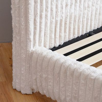 Fritz 180x200 King Bed - Cream - With 2-Year Warranty