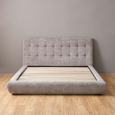 Aragon 150X200 platform Queen Bed - D.Grey