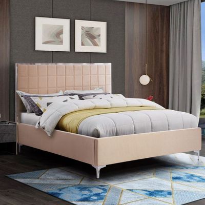 Shanghai 150x200 Queen Bed - Ivory - With 2-Year Warranty