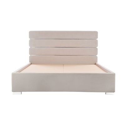 Kent 150x200 Queen Bed - Light Grey - With 2-Year Warranty