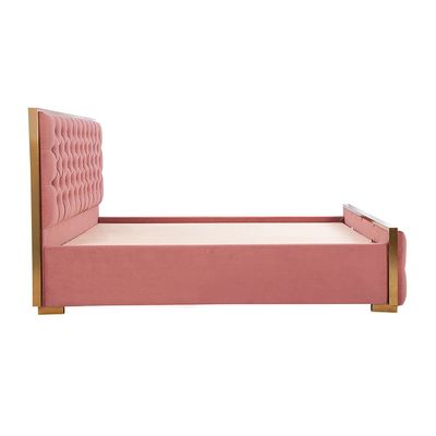 Hanford 180x200 King bed - Salmon Pink - With 2-Year Warranty
