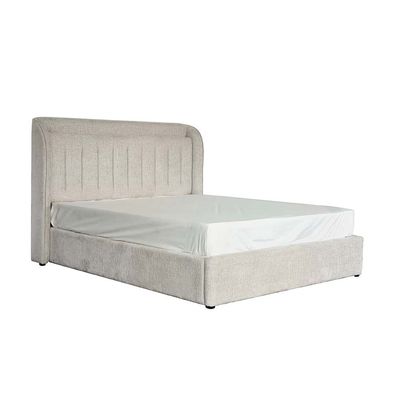 Santelmo 180x200 King Bed with LED Lights - Beige - With 2-Year Warranty