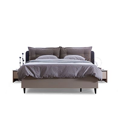 Siena  180x200 King Bed with Hydraulic Storage - Cream/Grey/Black - With 2-Year Warranty