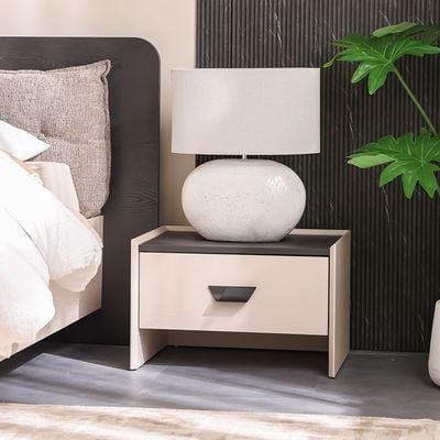 Siena Night Stand - Cream/Black