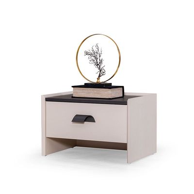 Siena Night Stand - Cream/Black