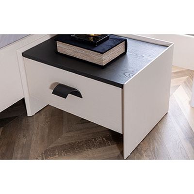 Siena Night Stand - Cream/Black