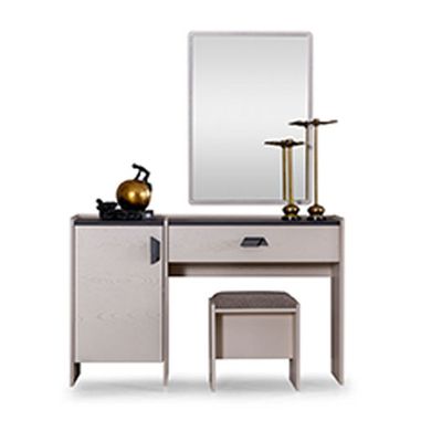 Siena Dresser with Mirror and Stool -Cream/Black