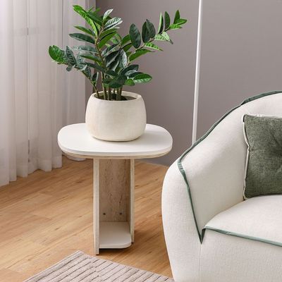 Ralfah Side Table -Beige