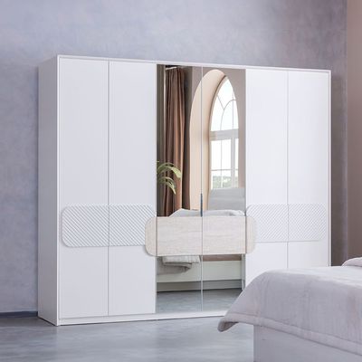 Ralfah 6 Door Wardrobe -Beige