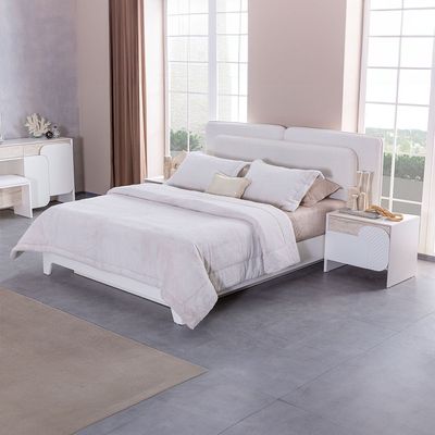 Ralfah  180 x 200 King Bed w/Hydraulic Storage-Beige