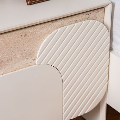 Ralfah Nightstand - Beige - With 2-Year Warranty