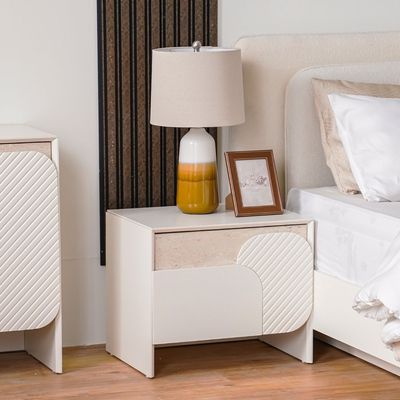 Ralfah Night Stand - Beige