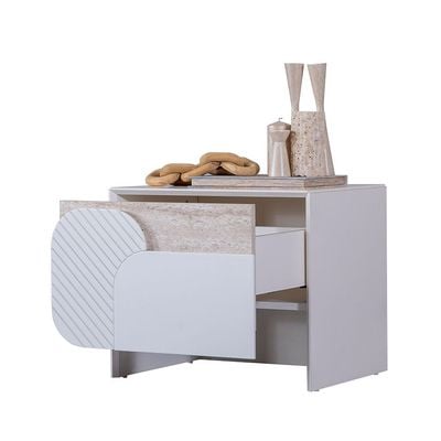 Ralfah Night Stand - Beige