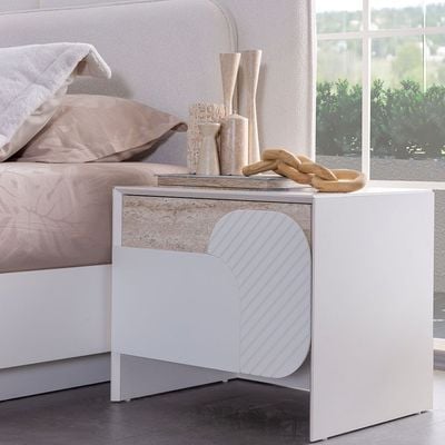 Ralfah Night Stand - Beige