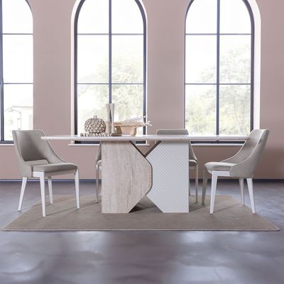 Ralfah 1+6 Dining Set -Beige