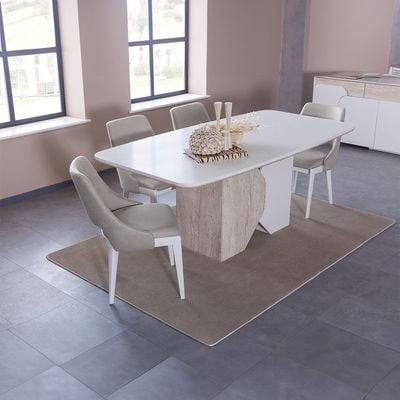 Ralfah 1+6 Dining Set -Beige