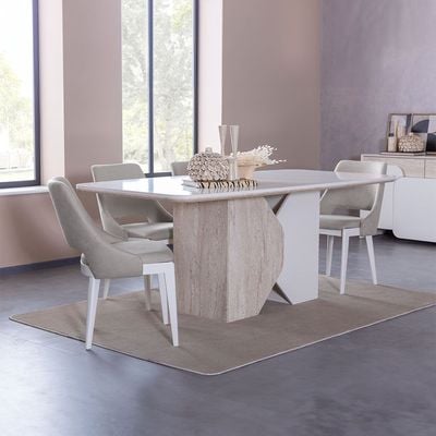 Ralfah 1+6 Dining Set -Beige