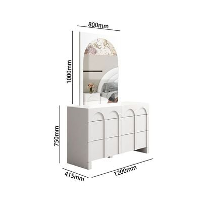 Calm 150 X 200 Upholstered Queen Bedroom Set- Cream