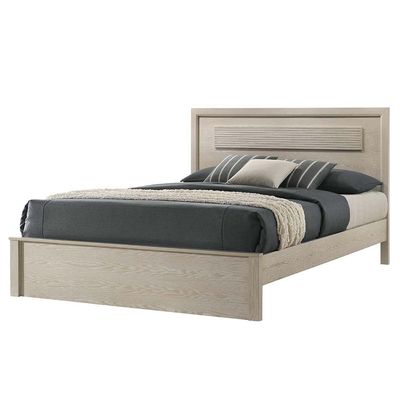 Ryan 180x200 King Bed - Antique Grey Ash Veneer - With 2-Year Warranty