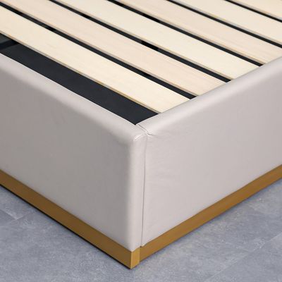 Margaret 180x200 King Bed - Beige/Gold - With 2-Year Warranty