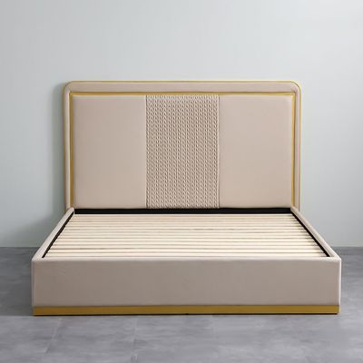 Margaret 180x200 King Bed - Beige/Gold - With 2-Year Warranty