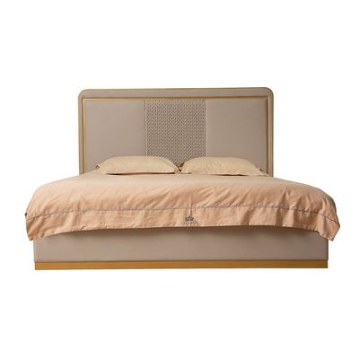 Margaret 180X200 King Bed - Beige / Gold