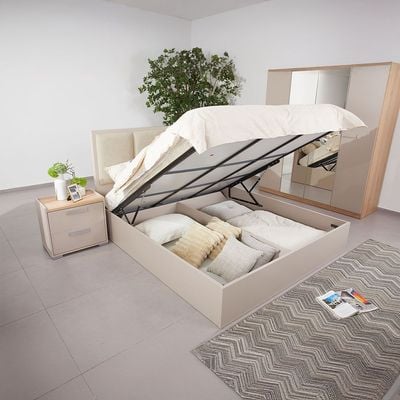 Cardano 180 X 200 King Bed - Champagne