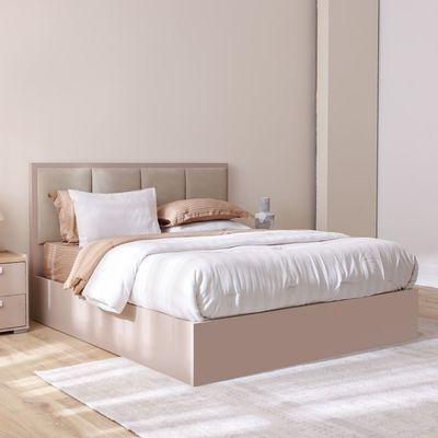 Cardano 180 X 200 King Bed w/ Hydraulic Underbed Storage- Champagne