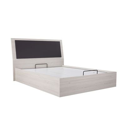 Pletora 150 X 200 Queen Bedroom Set w/  LED Lights - Grey oak