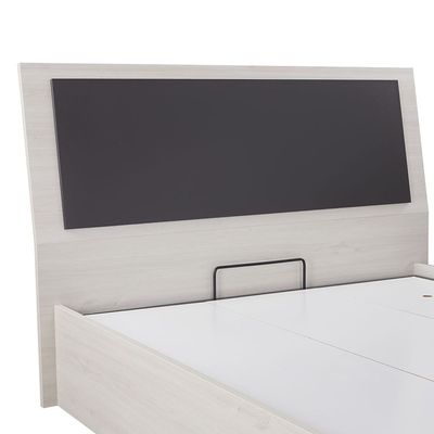 Pletora 150 X 200 Queen Bedroom Set w/  LED Lights - Grey oak