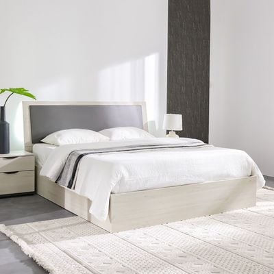 Pletora 150 X 200 Queen Bed w/  LED Lights - Grey oak