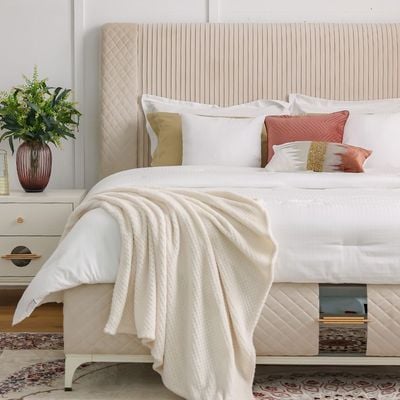 New Aloha 200x200 Super King Bed - White - With 2-Year Warranty