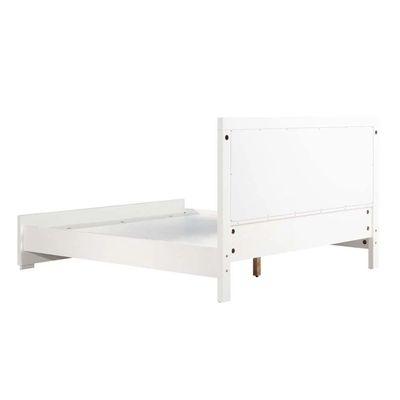 Ezekiel 200X200 Super King Bed - White / Silver